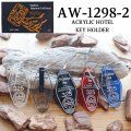 BUTLER VERNER SAILS バトラーバーナーセイルズ AW-1298-2 ACRYLIC HOTEL KEY HOLDER アクリル ホテル キーホルダー キャストアクリル板 アメリカ モーテルキー オリジナルフォント 日本製 Made in JAPAN