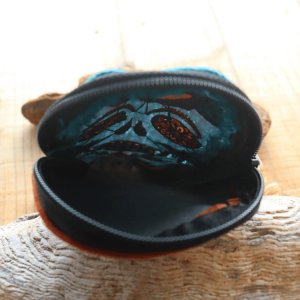 画像5: KC's ケイシイズ SKL001 MEXICAN SKULL POUCH メキシカンスカルポーチ オリジナル シュガースカル 骸骨 Day of the Dead 死者の日 ネイティブアメリカン 伝統文化 メキシコ雑貨 小物入れ 刺繍 小銭入れ