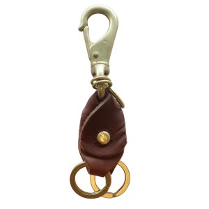 画像3: BUTLER VERNER SAILS バトラーバーナーセイルズ JA-1897 DOUBLE KEY HOLDER ダブルキーホルダー ブラス×栃木レザー 牛革 真鍮金具 ジャム瓶パッケージ 日本製 Made in JAPAN