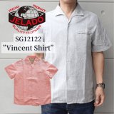 JELADO/ジェラード SG12122 JELADO Vincent Shirt / ジェラード ヴィンセント シャツ 　1950年代 SIRGUYブランド コットンリネンハケメシャンブレー生地 刷毛目 夏らしい淡い色合い 夏のコーディネート 日本製