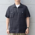 画像2: CUSHMAN クッシュマン x MATTSONS マットソンズ HAND STITTCH ZIP-UP PULL OVER SHIRTS 65461 ハンドステッチ ジップアッププル オーバーシャツ 半袖シャツ アメカジ 日本製 (2)