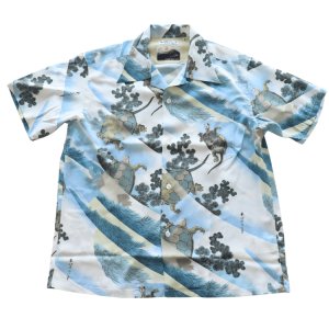 画像4: SUN SURF サンサーフ SS39461 SUN SURF × 葛飾北斎 SPECIAL EDITION “亀” 3 匹の亀 蓑亀 子孫繁栄 日本の意匠 葛飾北斎コラボレーション スペシャルエディション ハワイアンシャツ アロハシャツ 半袖 日本製 made in japan