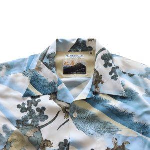 画像5: SUN SURF サンサーフ SS39461 SUN SURF × 葛飾北斎 SPECIAL EDITION “亀” 3 匹の亀 蓑亀 子孫繁栄 日本の意匠 葛飾北斎コラボレーション スペシャルエディション ハワイアンシャツ アロハシャツ 半袖 日本製 made in japan