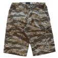 画像8: CUSHMAN クッシュマン x MATTSONS マットソンズ 62461 CARGO SHORT PANTS EASY WAIST カーゴショートパンツ イージーウエスト タイガーカモ レオパード アメカジ コットン100％ 日本製