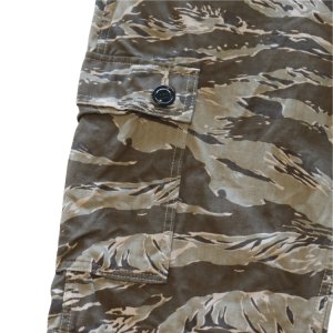 画像7: CUSHMAN クッシュマン x MATTSONS マットソンズ 62461 CARGO SHORT PANTS EASY WAIST カーゴショートパンツ イージーウエスト タイガーカモ レオパード アメカジ コットン100％ 日本製