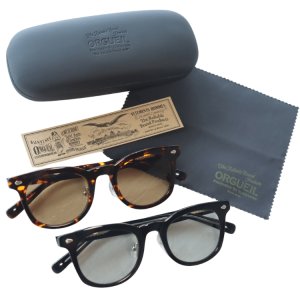 画像20: ORGUEIL オルゲイユ OR-7358B/D Flip-Up Glass フリップアップグラス サングラス メガネ 跳ね上げ Black / Demi クラシカル眼鏡シリーズ ウェリントンタイプ オリジナルハードケース 日本製