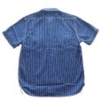 画像12: JELADO/ジェラード JP12123 JELADO Unionworkers S/S Shirt/ ジェラード ユニオンワーカーズシャツ WABASHストライプ 半袖シャンブレーシャツ 襟ダブルステッチ 身頃トリプルステッチ ユニオンチケット メタルボタン フラップポケット 日本製