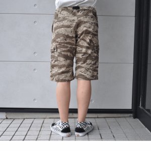 画像3: CUSHMAN クッシュマン x MATTSONS マットソンズ 62461 CARGO SHORT PANTS EASY WAIST カーゴショートパンツ イージーウエスト タイガーカモ レオパード アメカジ コットン100％ 日本製