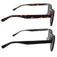 画像4: ORGUEIL オルゲイユ OR-7358B/D Flip-Up Glass フリップアップグラス サングラス メガネ 跳ね上げ Black / Demi クラシカル眼鏡シリーズ ウェリントンタイプ オリジナルハードケース 日本製