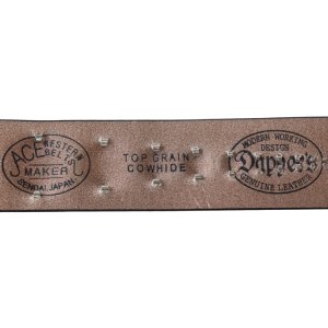 画像11: DAPPER'S × ACE WESTERN BELTS Lot.1792 GO From Tokyo Design Studs Belt Made by ACE WESTERN BELTS ダッパーズ エースウエスタンベルト 職人手打ち スタッズベルト ラウンドヘッドスポッツ 真鍮素材ニッケルメッキ仕上げ