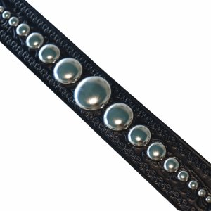 画像8: DAPPER'S × ACE WESTERN BELTS Lot.1792 GO From Tokyo Design Studs Belt Made by ACE WESTERN BELTS ダッパーズ エースウエスタンベルト 職人手打ち スタッズベルト ラウンドヘッドスポッツ 真鍮素材ニッケルメッキ仕上げ