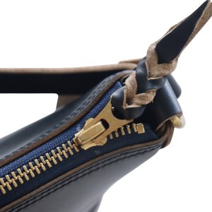 画像3: ART BROWN アートブラウン VGC00074AB Chromexcel Sacoche  クロムエクセル サコッシュ ショルダーバッグ 本革 Horween社製 ホームウェン社 クロムエクセル プルアップレザー エイジング ダブルステッチ ヴィンテージ  日本製