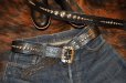 画像2: DAPPER'S × ACE WESTERN BELTS Lot.1792 GO From Tokyo Design Studs Belt Made by ACE WESTERN BELTS ダッパーズ エースウエスタンベルト 職人手打ち スタッズベルト ラウンドヘッドスポッツ 真鍮素材ニッケルメッキ仕上げ (2)