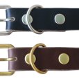 画像4: ARTBROWN アートブラウン VDB21166AB VGB21166AB Concho Belt コンチョベルト アンブレラスタッズ 帯幅20mm クロムエクセルレザー スタッズベルト ブラック チョコ エイジング 日本製 madeinjapan