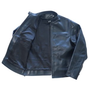 画像15: Bilt Buck by ATTRACTIONS ビルトバック バイ アトラクションズ Lot. 575 Horsehide TT Riders Jacket 黒にこだわった 馬革 シングルライダース カゼインフィニッシュ フルベジタブルタンニング ホースハイド レザージャケット シングルブレスト モーターサイクルジャケット