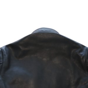 画像14: Bilt Buck by ATTRACTIONS ビルトバック バイ アトラクションズ Lot. 575 Horsehide TT Riders Jacket 黒にこだわった 馬革 シングルライダース カゼインフィニッシュ フルベジタブルタンニング ホースハイド レザージャケット シングルブレスト モーターサイクルジャケット