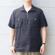 画像2: CUSHMAN クッシュマン x MATTSONS マットソンズ HAND STITTCH ZIP-UP PULL OVER SHIRTS 65461 ハンドステッチ ジップアッププル オーバーシャツ 半袖シャツ アメカジ 日本製 (2)