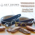 ARTBROWN アートブラウン VDB21166AB VGB21166AB Concho Belt コンチョベルト アンブレラスタッズ 帯幅20mm クロムエクセルレザー スタッズベルト ブラック チョコ エイジング 日本製 madeinjapan