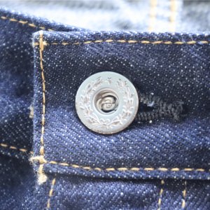 画像9: STUDIO D'ARTISAN ステュディオダルチザン D1909 ベトナム大戦ジーンズ 1960年代 「ベトナム大戦」モデル ペンキ仕様 タイガーストライプ迷彩 月桂樹ボタン ティアオフタグ 14oz レギュラーストレート ワンウォッシュ made in japan 国産ジーンズ