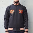 画像2: STUDIO D'ARTISAN ステュディオダルチザン 8192 "ベトジャージ"  ベトジャン モチーフトラックジャケット アメカジ仕様 トラックトップ ダブルジッパー しっかりとしたリブ レトロ ライトアウター (2)