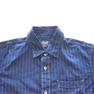 画像5: Dalee's & Co ダリーズアンドコー Calico.F...30s Calico SHIRT キャラコシャツ 1920年代 インディゴウォバッシュドレス&ワークスタイル チンストラップ 前立て裾フラップ ダブルカフス ONE WASH ワンウォッシュ 日本製 madeinjapan