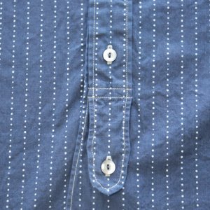 画像8: Dalee's & Co ダリーズアンドコー Calico.F...30s Calico SHIRT キャラコシャツ 1920年代 インディゴウォバッシュドレス&ワークスタイル チンストラップ 前立て裾フラップ ダブルカフス ONE WASH ワンウォッシュ 日本製 madeinjapan