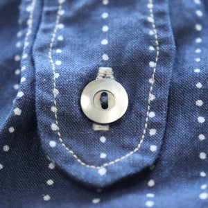 画像9: Dalee's & Co ダリーズアンドコー Calico.F...30s Calico SHIRT キャラコシャツ 1920年代 インディゴウォバッシュドレス&ワークスタイル チンストラップ 前立て裾フラップ ダブルカフス ONE WASH ワンウォッシュ 日本製 madeinjapan