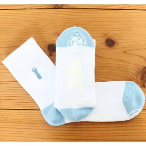 画像4: SAMURAI JEANS サムライジーンズ SJKS25-NEL 刺繍クルーソックス SAMURAI刺繍 ゴムプリント 滑り止め仕様 グッズ ソックス 靴下 日本製