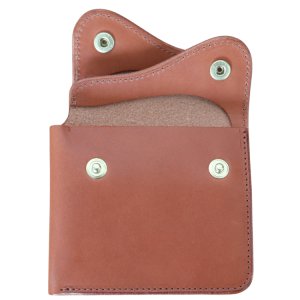 画像6: 池之端銀革店 Cramp Cr-158 イタリアンシュリンクレザー Wフラップ 二つ折り財布 ギャルソン式コインポケット 高機能 2つ折りウォレット Wフラップデザイン  イタリアンシュリンクレザー 革製品 日本製