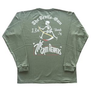 画像14: BUZZ RICKSON'S バズリクソンズ BR69628 L/S T-SHIRT 13th BOMB.SQ.THE GRIM REAPERSプリント長袖ミリタリーＴシャツ 第13爆撃飛行隊 アメリカ製ボディ 米空軍史上最も古い飛行隊