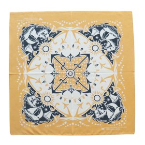 画像8: DELUXEWARE デラックスウエア DLA-005 U.S ANCHOR デラックスウエア リアルバンダナ 片耳使い 地染め抜染 旧式織機 1940年代 4辺中3辺が縫製始末 職人技術 本物品質 綿100％ 日本製