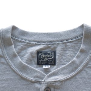 画像6: DALEE'S&CO ダリーズ by DELUXEWARE バイ デラックスウエア Spinner.L 1920s HENLEY NECK スピナー 1920s ワークヘンリーネック 7oz吊天竺 綿100％ シェイプコットン スラブ糸 ニット 長袖Tシャツ  madeinjapan 日本製