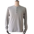 画像2: DALEE'S&CO ダリーズ by DELUXEWARE バイ デラックスウエア Spinner.L 1920s HENLEY NECK スピナー 1920s ワークヘンリーネック 7oz吊天竺 綿100％ シェイプコットン スラブ糸 ニット 長袖Tシャツ  madeinjapan 日本製 (2)
