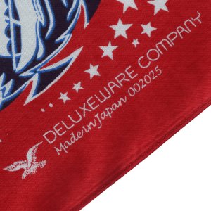 画像6: DELUXEWARE デラックスウエア DLA-005 U.S ANCHOR デラックスウエア リアルバンダナ 片耳使い 地染め抜染 旧式織機 1940年代 4辺中3辺が縫製始末 職人技術 本物品質 綿100％ 日本製