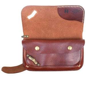 画像4: 池之端銀革店 Haru HC-522 イタリアンレザー ロングウォレット アシンメトリーデザイン ヴィンテージ加工 トチカン金具 サンドキャスト製 真鍮金具 オイルアップ オイルアップ 革製品 日本製