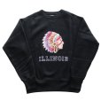 画像2: JELADO/ジェラード AB12201 ILLINOIS Flocky Pt Sweat フロッキープリントスウェット カラーフロッキー 職人手作業 アズマ編み機 丸胴 丸起毛加工 丸編みリブ 最終リリース 特別な一枚 フリーダムスリーブ (2)