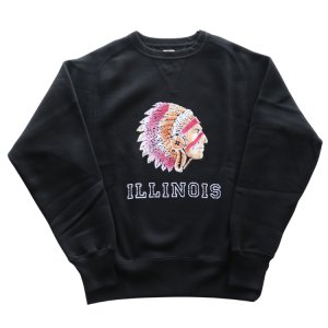 画像2: JELADO/ジェラード AB12201 ILLINOIS Flocky Pt Sweat フロッキープリントスウェット カラーフロッキー 職人手作業 アズマ編み機 丸胴 丸起毛加工 丸編みリブ 最終リリース 特別な一枚 フリーダムスリーブ