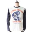 画像2: TOYS McCOY トイズマッコイ TMC2544 LONG SLEEVE TEE MARILYN MONROE "ANYTHING GOES TOUR" マリリンモンロー ロングスリーブTシャツ 長袖Yシャツ 2トーンカラー コットン 100% 日本製 (2)