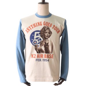 画像10: TOYS McCOY トイズマッコイ TMC2544 LONG SLEEVE TEE MARILYN MONROE "ANYTHING GOES TOUR" マリリンモンロー ロングスリーブTシャツ 長袖Yシャツ 2トーンカラー コットン 100% 日本製