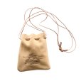 画像2: BUZZ RICKSON'S バズリクソンズ BR02877 COW SUEDE PURSE カウスエード レザーパース 巾着 M-43ブーツ ショルダーストラップ レザーコード 経年変化 エイジング 焼印 グッズ (2)