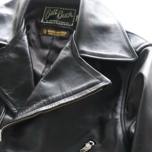 画像6: Bilt Buck by ATTRACTIONS ビルトバック バイ アトラクションズ Lot. 574 Horsehide Johnson Riders Jacket  ホースハイド ジョンソン ライダース ジャケット ダブルブレスト・モーターサイクルジャケット ダブルライダースジャケット