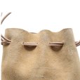 画像9: BUZZ RICKSON'S バズリクソンズ BR02877 COW SUEDE PURSE カウスエード レザーパース 巾着 M-43ブーツ ショルダーストラップ レザーコード 経年変化 エイジング 焼印 グッズ
