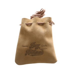 画像3: BUZZ RICKSON'S バズリクソンズ BR02877 COW SUEDE PURSE カウスエード レザーパース 巾着 M-43ブーツ ショルダーストラップ レザーコード 経年変化 エイジング 焼印 グッズ