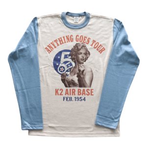 画像12: TOYS McCOY トイズマッコイ TMC2544 LONG SLEEVE TEE MARILYN MONROE "ANYTHING GOES TOUR" マリリンモンロー ロングスリーブTシャツ 長袖Yシャツ 2トーンカラー コットン 100% 日本製