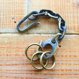 画像6: 池之端銀革店 Haru H-1008B ブラス キーチェーン サンドキャスト アズキチェーン サンドキャスト ブラスキーチェーン サンドキャスト(砂型)鋳造製品 Haru ウォレットシリーズ 日本製