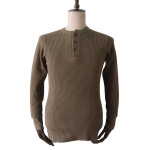 画像2: JELADO ジェラード メガサーマル ヘンリーネック AB94236 Mega Thermal Henry Neck 肉厚で伸縮性のある 着心地の良い サーマルワッフル 防寒 保温 ミリタリー Tシャツ トップス 長袖