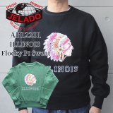 JELADO/ジェラード AB12201 ILLINOIS Flocky Pt Sweat フロッキープリントスウェット カラーフロッキー 職人手作業 アズマ編み機 丸胴 丸起毛加工 丸編みリブ 最終リリース 特別な一枚 フリーダムスリーブ