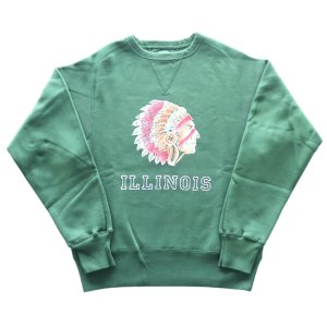 画像12: JELADO/ジェラード AB12201 ILLINOIS Flocky Pt Sweat フロッキープリントスウェット カラーフロッキー 職人手作業 アズマ編み機 丸胴 丸起毛加工 丸編みリブ 最終リリース 特別な一枚 フリーダムスリーブ