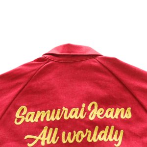 画像16: SAMURAI JEANS サムライジーンズ SWCJK25 刺繍入りスイングトップ 赤デニム Samurai Jeans All worldly things are transitory サムライジーンズ諸行無常 チェーン刺繍 Samurai WORK CLOTHESネーム 樹脂ボタン 日本製