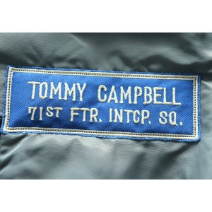 画像8: BUZZ RICKSON'S バズリクソンズ BR15747 Type MA-1 1st MODEL 71st Fighter Interceptor Squadron 第71戦闘迎撃飛行隊プロジェクト・アロー 第26航空師団 ウィリアム・テル1965 スぺシャルオーダー ミリタリー アウター ブルゾン ジャンパー MADE IN JAPAN